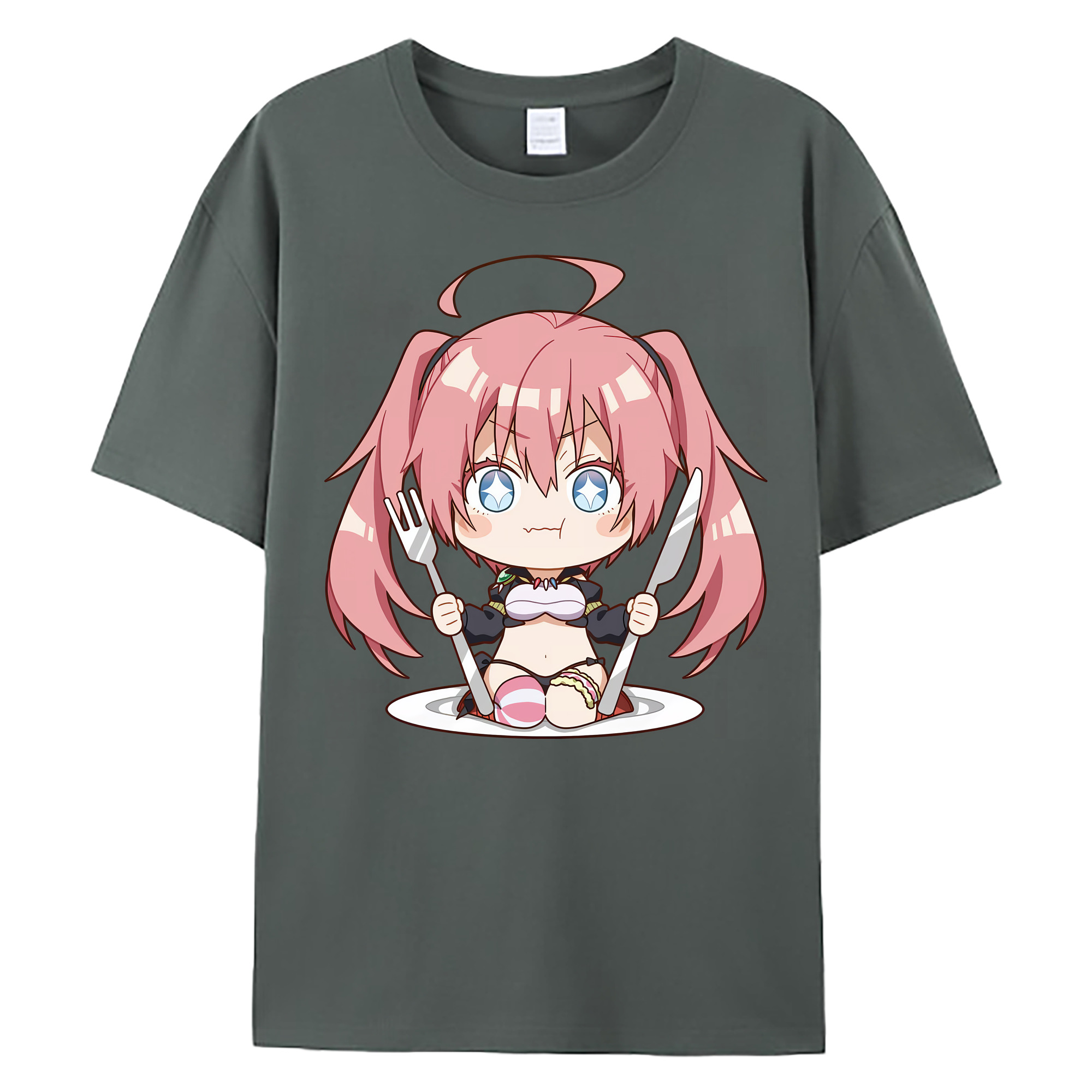 （画像用） 転スラ Regarding Reincarnated to Slime 綿100％ メンズ半袖Tシャツ｜肌触りやわらか＆通気性